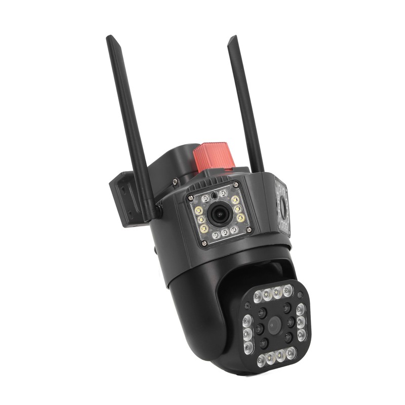 Outdoor 3 Lens Security Camera IP66 Waterproof 2 Way Talk