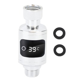 Shower Thermometer, Digital Display, Faucet Water Thermometer, Stainless Steel Temperature Monitor for Home, Kitchen, Bathroom, Bathtub