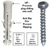 Inbrackets Value M8 x 50mm Masonry Brick Wall Fixing Screw