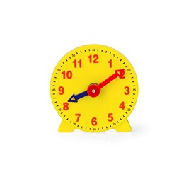 AFH Learning Clock with Hinged Stand Approx. 11.0 cm