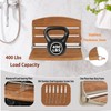 17.5" Folding Shower Seat Wall Mounted,Foldable Shower Bench,Fold Down Shower