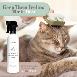 Begley's Pet Detangling Spray - Premium Essential Oil Scented Detangler Spray for Dogs, Puppies & Cats - Dog Leave in Conditioner Spray - Dematting Spray for Dogs & Pets - 16 oz, Peppermint3