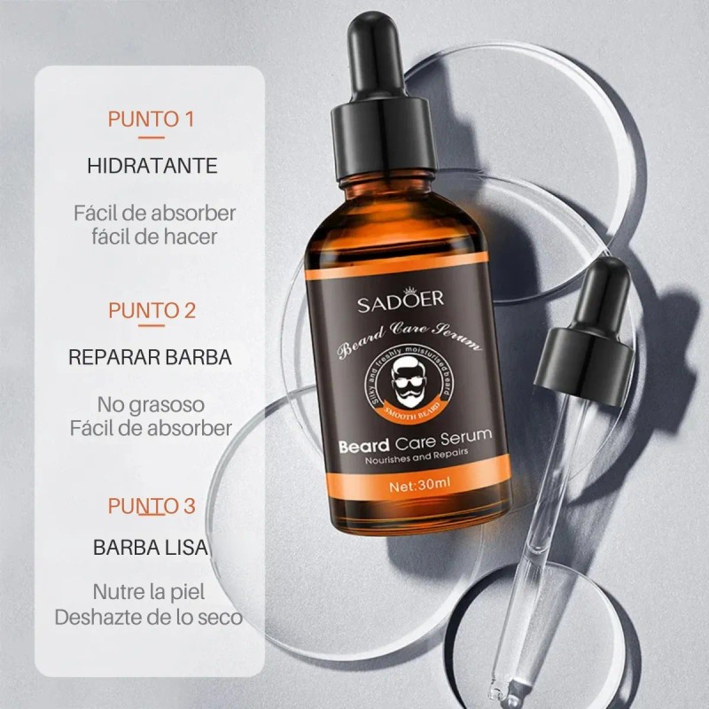 Serum Tónico Aceite Crecimiento Barba Bigote Cabello Men F