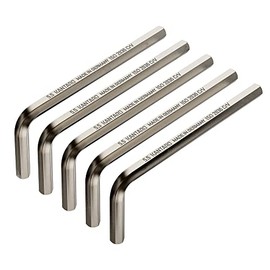 KANTARO 2133 Hex Key 5.5 mm (Pack of 5) Made in Germany - Allen Key for Hexagon Socket Fence Screws