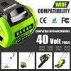 For GreenWorks 40V For Greenworks G-MAX Lithium Battery 29472 29462