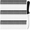 Gisafai 150 Pieces Steak Knives Stainless Steel Serrated Knives with