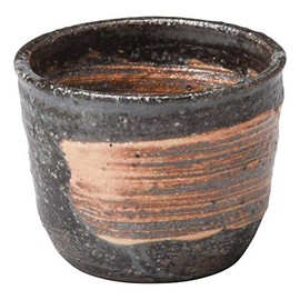 Marui Pottery MR-3-3166 Shigaraki Ware Hechimon Guinomi Rough Brush