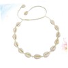 LIFKOME 3pcs Unique Shell Choker Necklace Alloy Pendant Short Clavicle