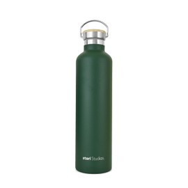 Stori Studios Vacuum Insulated Metal Water Bottle Green 750 ml(25oz), Stainless Steel Water Bottle, BPA Free Standard Mouth Flask, Double Wall Insulated Water Bottles for Travel, Work & Gym