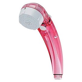 Kakudai 356-720-CR Massage Stop Shower for Low Water Pressure, Clear Red