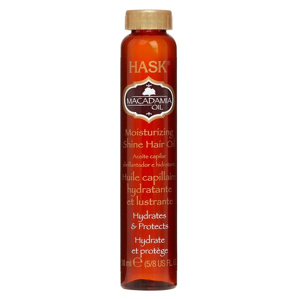 Hask Macadamia Oil Revitalizing Shine Hair Treatment, .625 Ounces