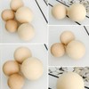 20pcs Wooden Round Balls Unfinished Wood Craft Balls Hardwood Birch