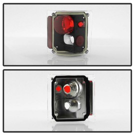 ACANII - For Black 1973-1991 Chevy/GMC C/K Suburban Blazer Jimmy Tail Lights Brake Lamps Replacement Driver & Passenger