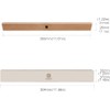 2pcs Under Cabinet Lights Wireless，Motion Sensor Closet Lights，Wooden Wireless USB