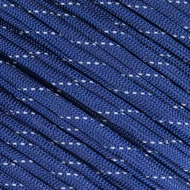 Fluorescent Reflective 550 Type III Guyline Tent Rope Camping Survival Cord High-Visibility Paracord- Rot and UV Fade Resistant - Multiple Colors - Multiple Sizes