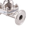 DERNORD Sanitary Diaphragm Valve Silicone Seal Stainless Steel 316L, 1.5”