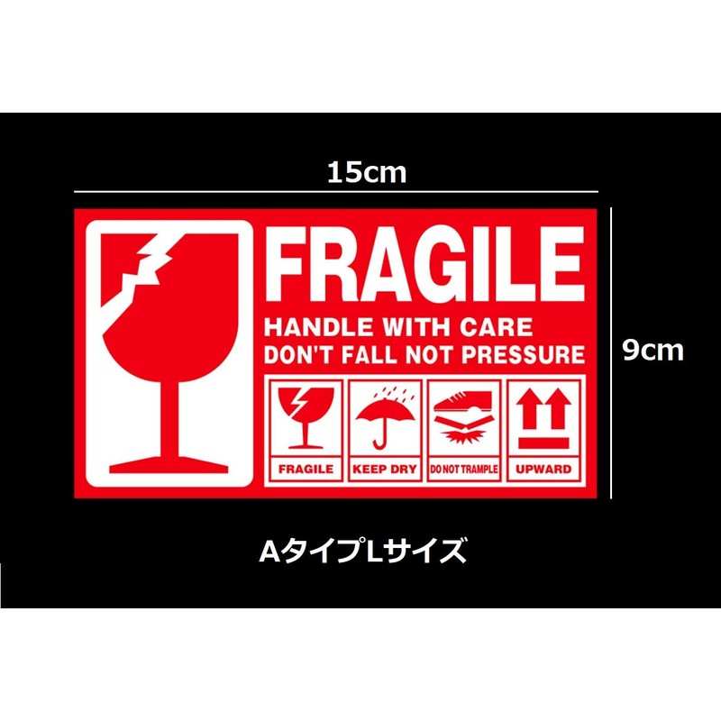 IPPON Fragile Packaging Labels, Fragile Stickers, Fragile Fragile Fragile Cracking