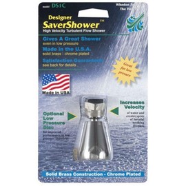 Whedon Designer Saver Shower high velocity shower head in chrome