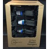 Lot 100 Mainstays Plastic Tubular Slotted Black Adult Clothing Clothes