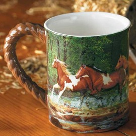 Spring Creek Horse Sculpted Mug by Chris Cummings