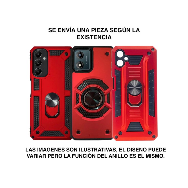 EMMAR Funda Protector Uso Rudo con Anillo + Mica Gratis