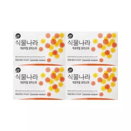 Happybath [해피바스]식물나라 비누 캐모마일 모이스처 90g 4입 세안비누 Happybath Plant Kingdom Soap Chamomile Moisture 90g 4ea Facial Soap [Single item/One piece]