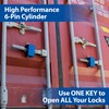 PACLOCK's TL82A, Container Lock, Buy American Act Compliant, Keyed Different,