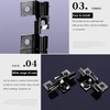 100Pcs Composite Decking Clips, Hidden Fixing Fasteners Metal Clips -