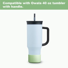 Silicone Boot for Owala 40 oz Tumbler with Handle, Anti-Slip Protective Sleeve for Stainless Steel Triple Layer Insulated Travel Tumbler Accessories