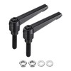 sourcing map 2pcs Lever Adjustable Handles M8 x 32mm Metric