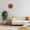 lanzoub Wall Clock, Wooden, Luminous Wall Clock, Silent, Stylish, Continuous