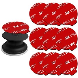 Very High Bond Sticky Adhesive, AZXYI 9 Pack Adhesive Replacement for Socket Base, 1.4 inches Double Sided Sticker Tapes for Phone Collapsible Grip & Stand Base