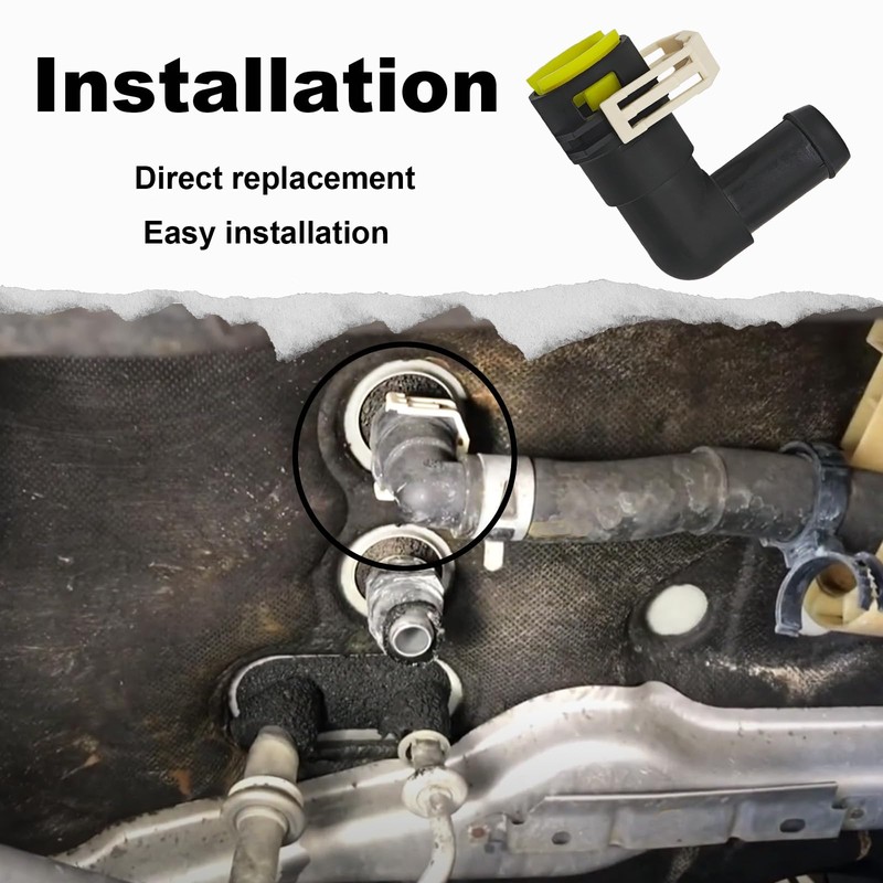 Cooling Water Hose Connector Heater Pipe Connector Compatible with Mazda