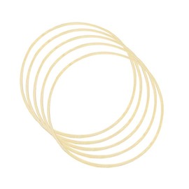 HooAMI 5 Pack 14inch/36cm Wreath Rings Wooden Bamboo Floral Hoop Wreath Macrame Craft Hoop Rings for DIY Wedding Wreath Decor, Dream Catcher and Wall Hanging Crafts