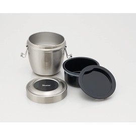 Skater STLBD6AG-A Antibacterial Insulated Lunch Box, Bowl Shaped, Stainless Steel, 19.7 fl oz (550 ml), Silver