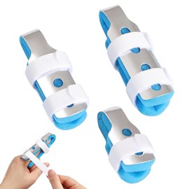 Adjustable Aluminum Finger Splints – 3 Sizes for Sprains, Swelling & Broken Fingers – Lightweight, Padded Support for Sports Injuries & Joint Stabilization – Fits Adults & Kids