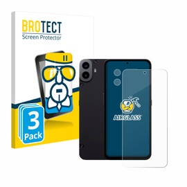 BROTECT Protective Glass for Nothing CMF Phone 1 (Display + Camera) (Pack of 3) Protective Film Tempered Glass [Extremely Scratch-Resistant 9H, Anti-Fingerprint