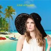 Packable Extra Large Brim Floppy Sun Hat Reversible Flora UPF