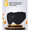 Bluetooth 5.4 3D Sleep Mask, Dual Sides Breathable Sleep Headphones,