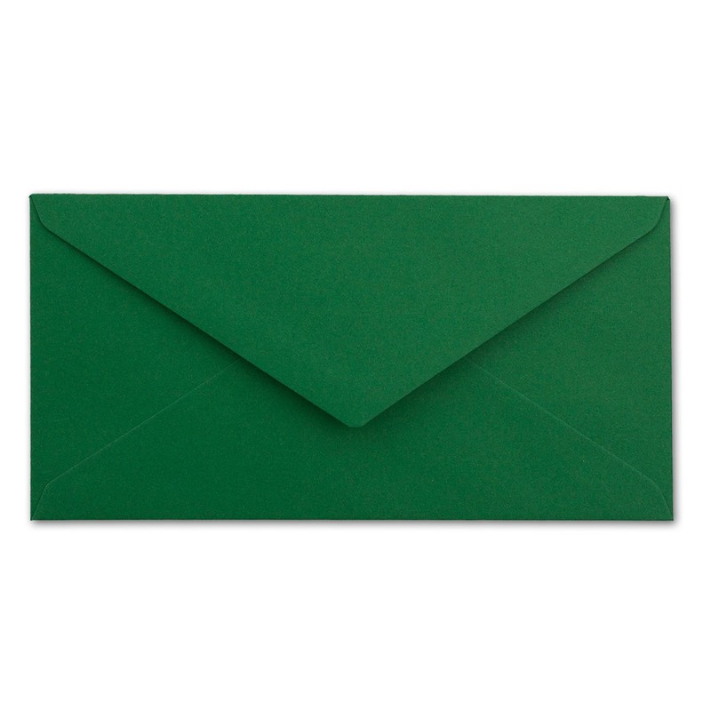 Long Envelopes size DIN Long, gummed, wet seal, Gold /