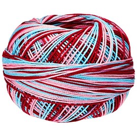 Handy Hands Lizbeth Egyptian Cotton Crochet, Tatting, Knitting Thread Lace Size 10 (25 Grams 122 Yards) – HH10118, Bubble Gum Mix