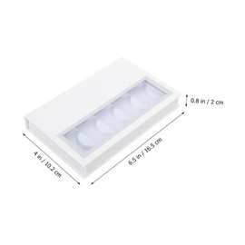 SAFIGLE 1 PC Creative Book Shaped Eyelash Storage Box with Holder Durable Lightweight False Eyelash Organizer for Salons Personal Use for Travel Office and Daily Life