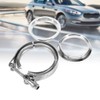 3" Inch Stainless Steel V Band Clamp with 2 Flange