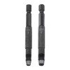 sourcing map Leather Hollow Punch Set 1/4 Hex Shank for