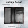 AIRWEE Slim Checkbook Cover for Women, RFID Blocking PU Leather