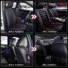 Unbranded Front Row Car 2-Seat Covers Faux Leather Protector For