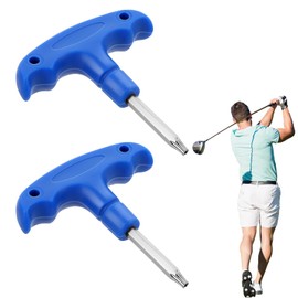 Gyinere 2 Pcs Golf Driver Tool,Driver Tool,Golf Torque Wrench,Driver Adjustment Tool,Golf Wrench,Golf Torque Club Wrench Tools,Stainless Steel Driver Tool For Club Shaft Adapter,Easy To Carry