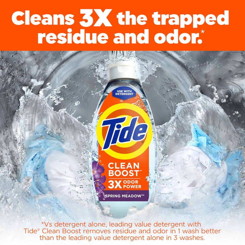 Tide Deep Cleansing Fabric Rinse with 3X Odor Power, Spring