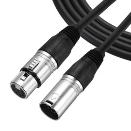 sourcing map 16ft 7 Pin XLR Cable XLR Male to Female Adapter Microphone Cable for Stage Studio Cable
