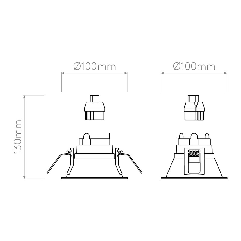 Astro Minima Slimline Round Fixed Fire-Rated IP65 Bathroom Downlight -